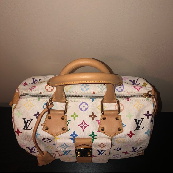 Louis Vuitton Takashi Murakami Speedy30 w/Keys,2-COA’s,DustBag,Date Code(SP0036) - Picture 5 of 17